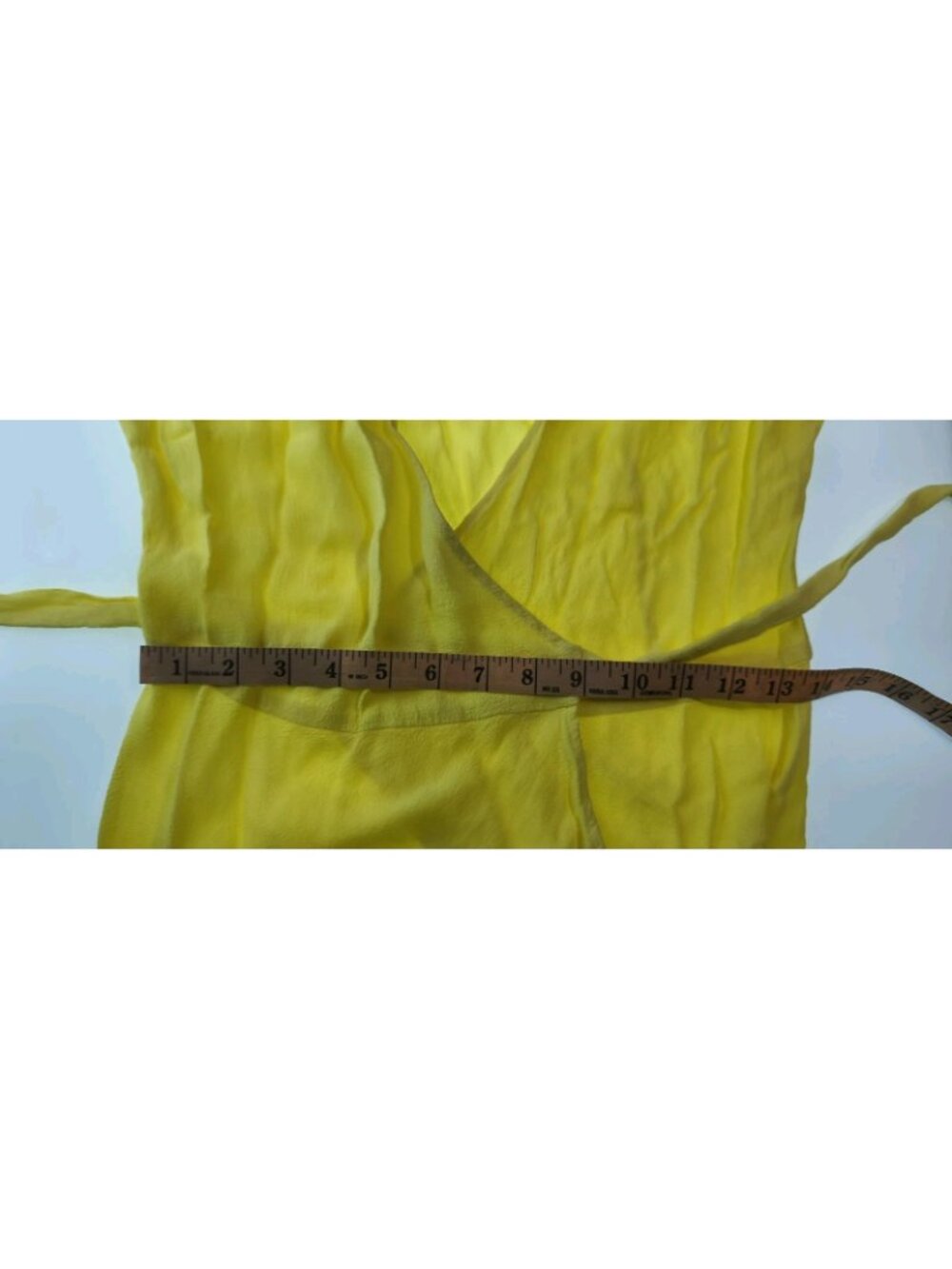 Reformation Winslow Yellow Wrap Maxi Dress Women's S V-Neck Puff Sleeve Crepe - Picture 10 of 16